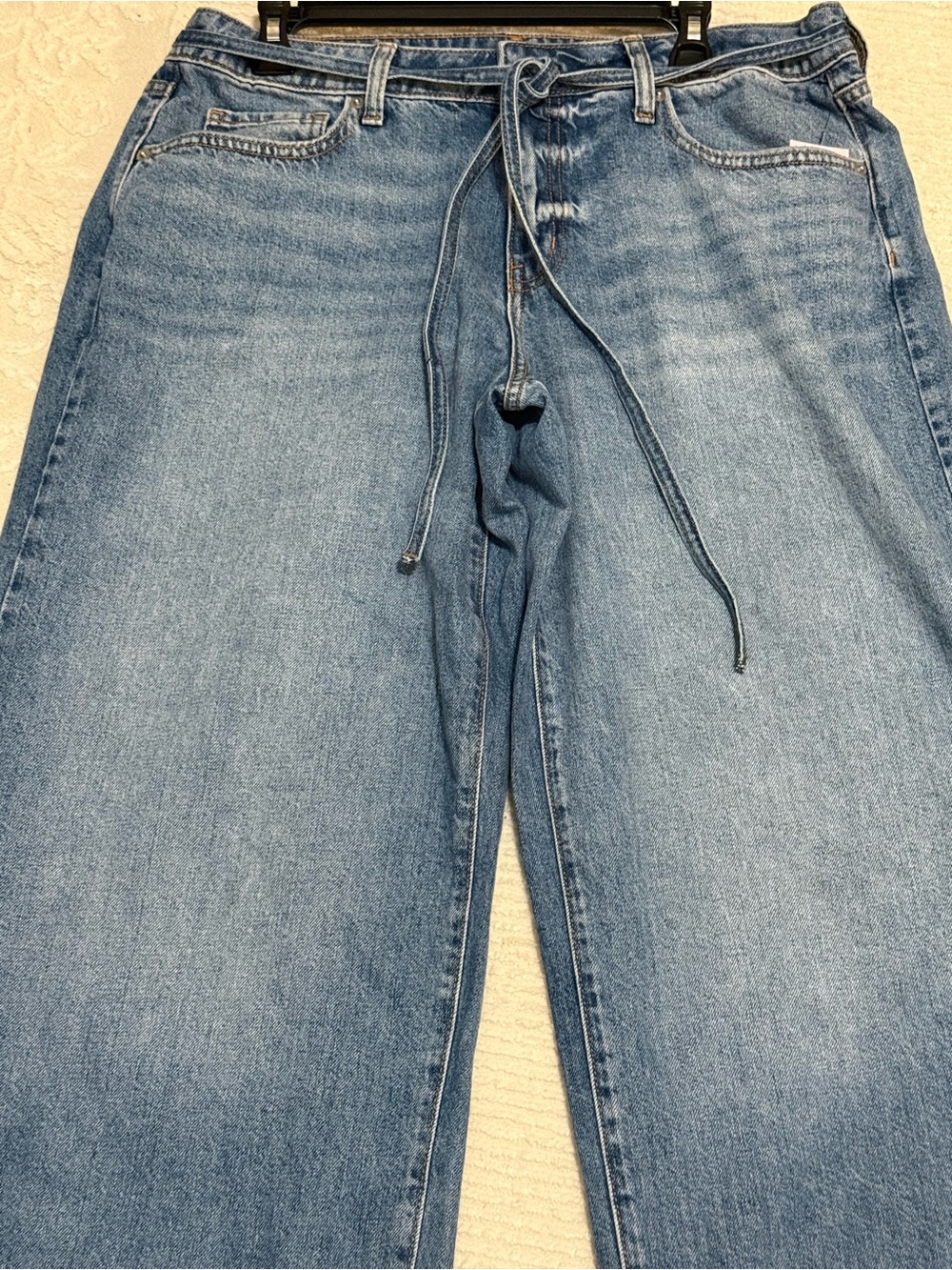 Wild Fable Blue Wide Straight jeans /belted 12 NWT - Picture 4 of 8